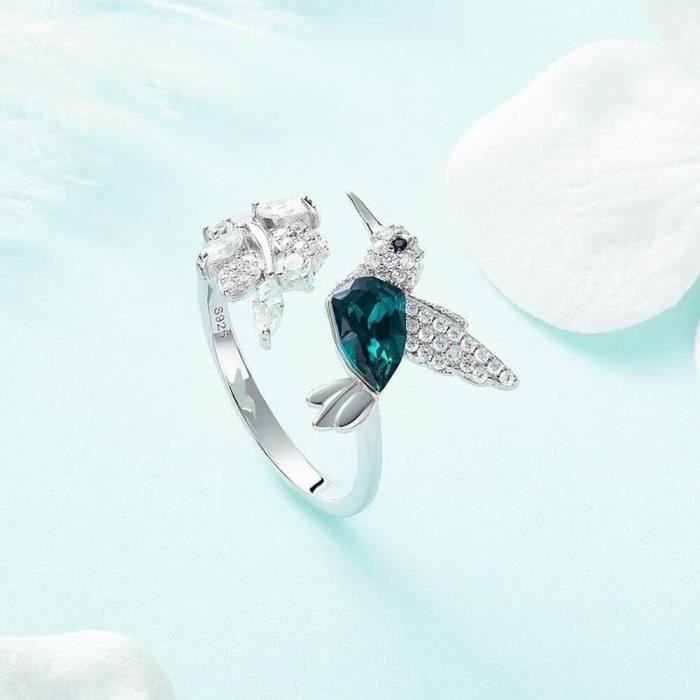 Bague swarovski pierre bleue online