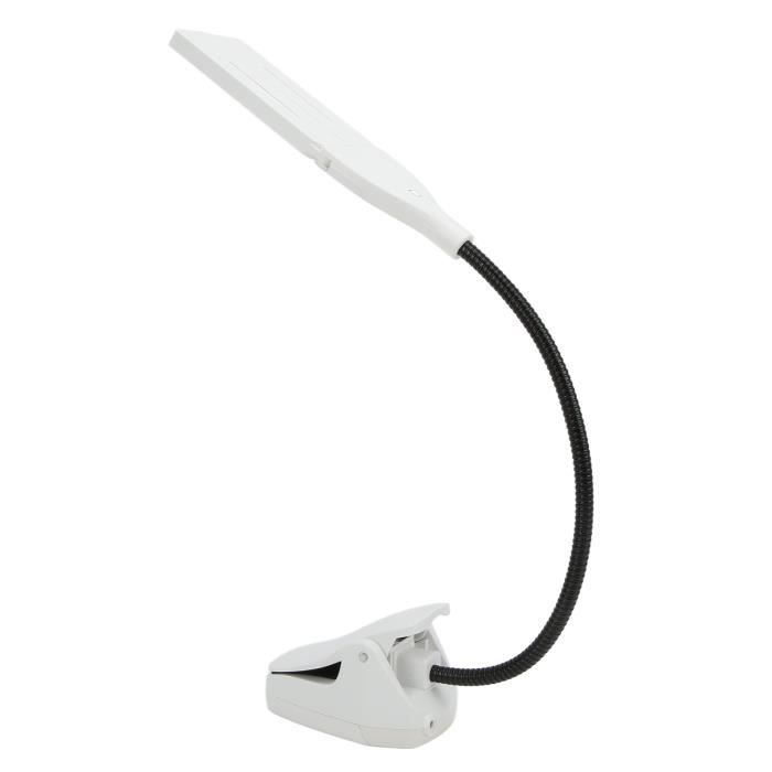 ESTINK Lampe de pupitre Lampe blanche de conception professionnelle pliable  rechargeable de lumière de pupitre de musique pour des - Cdiscount  Instruments de musique