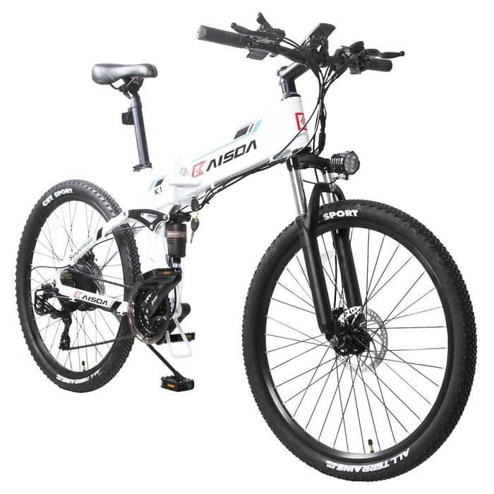 Cyclomoteur Electrique KAISDA K1 Pliant 26 Pouces Velo de Montagne 500W Moteur SHIMANO 7 Cdiscount Sport