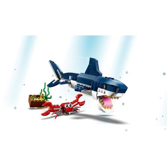 LEGO 31088 Creator Les créatures sous-Marines Requin Crabe et calmar Set de C... 