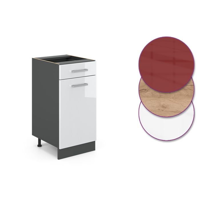 Vicco - Keuken R-line - 140 Cm - Blauwgrijs/antraciet - Panelen 16 Mm Vicco - Keuken R-line - 140 Cm - Blauwgrijs/antraciet - Panelen 16 Mm