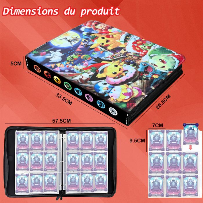 Classeur Carte, Porte Carte à Collectionner, Album de Cartes Poches