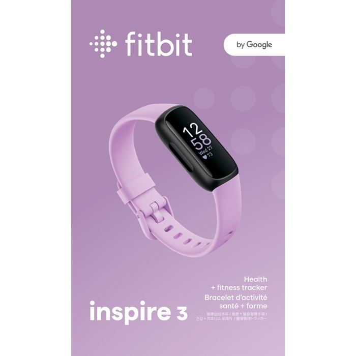 Montre Smartwatch Unisex Fitbit Inspire sportif FB424BKLV