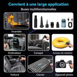 Aspirateur ORFELD H20A : Aspirateur Balai, 17000pa Aspirateur Sans Fil, 2 En 1 Aspirateur Avec 2 Vitesses Modurable Batterie Amovible Technologie Cyclonique Filtre Hepa Hypoallergenique Blanc