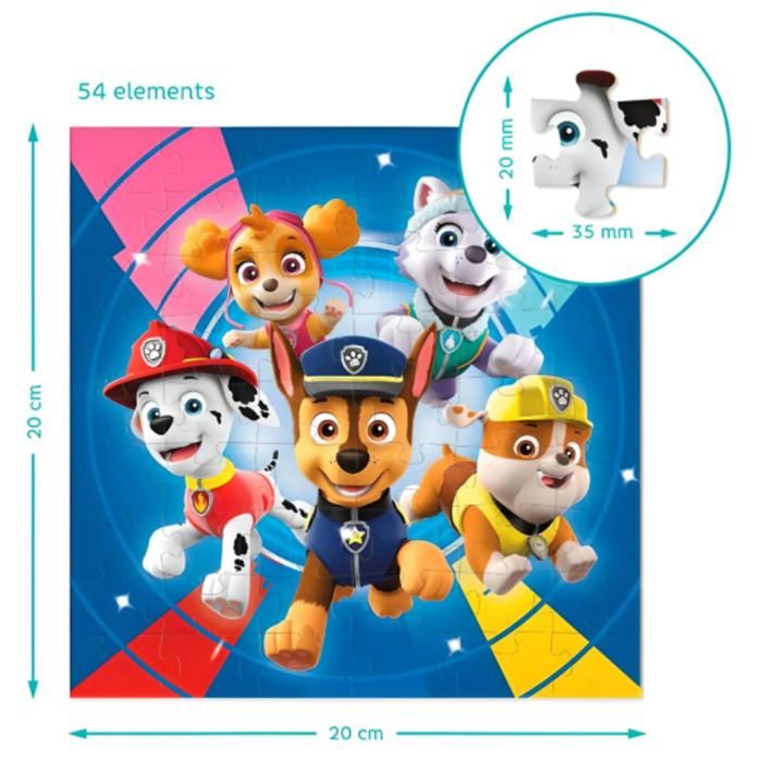 Puzzle - DODO - Puzzle 3en1 Paw Patrol - 3 puzzles - 25, 36, 54 pièces ...