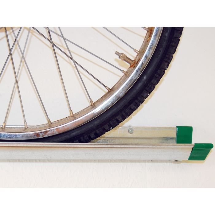 Porte velo mural sur rail en acier Gris Fixation sur rail 1 velo Cdiscount Auto