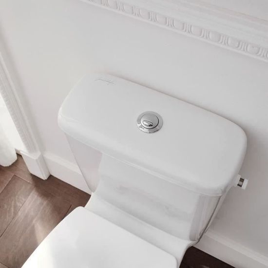 CONFORT - Cuvette WC Sans Bride Abattant fin + Frein de Chute