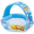 Piscinette Winnie gonflable pour enfant INTEX - Capacité 41L - Ombrelle de protection - Design fun et coloré-0