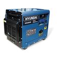 Groupe électrogène diesel 5000 W - HYUNDAI - HDG5000 - Démarrage électrique - Technologie AVR-0