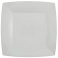 Lot de 10 Assiettes carrées en carton blanc (290grs/m2) 23 x 23 cm-0