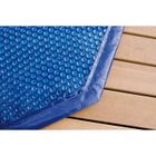 Bâche à bulles pour piscine bois UBBINK octogonale 430 - Bleue - 400 microns