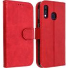AVIZAR Housse pour Samsung Galaxy A40 Étui Portefeuille Support Stand Rouge