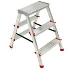 Escabeau / Marche-pied Aluminium 3 marches - BRIXO - Portée max 125 kg - Pieds anti-dérapants