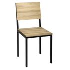 Lot de 2 chaises Cubus démontables Noir 41x50x86cm Effect Vintage Box Furniture