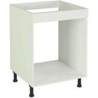 PEGANE Meuble bas de cuisine pour four coloris blanc - Hauteur 85 x Longueur 60 x profondeur 58 cm