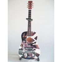 Guitare miniature hommage aux Beatles - album Abbey road