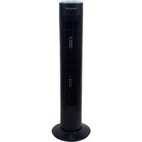 Beper P206VEN300 Ventilateur a colonne, oscillant, 40 W, 3 vitesses, gain de place, silencieux, hauteur 72 cm, noir