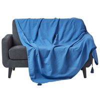 Jeté de lit ou de canapé Rajput Bleu 225 x 255 cm