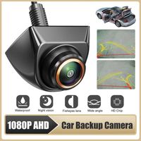 Caméra de recul/vue avant/latérale - Commutation AHD 1080P/CVBS - Réglable de Recul Arrière 170° Grand Angle pour voiture SUV RV