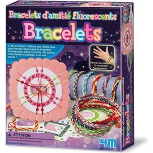 CRÉATION DE BIJOUX Kit de bracelets d'amitié fluorescents pour enfant