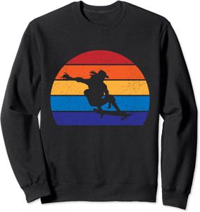 SKATEBOARD - LONGBOARD Skateboard Rétro Vintage Skateboarder Poison Sweatshirt.[Z1120]