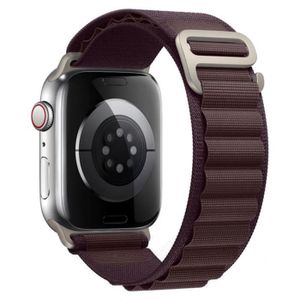 BRACELET MONTRE CONNEC. GS-vin rouge -Bracelet Trail Loop pour Apple Watch