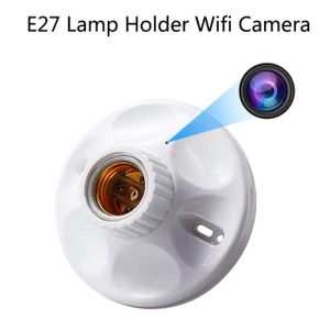 CAMÉRA IP Lampe Titulaire Caméra-Caméra de Surveillance IP Wifi HD Invisible, 2 en 1, E27, prise d'ampoule, plafond d'