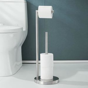 WC-papier hygiénique debout klorollenhalter métal Distributeur de papier toilette Chrome Stand 