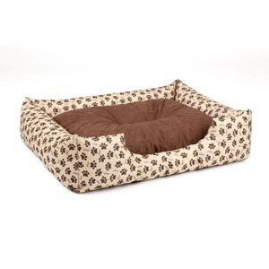CORBEILLE - COUSSIN BedDog® MIMI lit pour chien,coussin,panier pour chien [L env. 80x65cm, CHOCOLATE-DOG (beige/brun)]