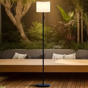 Lampe de jardin avec détecteur de mouvement, lampadaire extérieur,  lampadaire, détecteur de mouvement, éclairage de chemin, sol extérieur,  acier inoxydable, 1xE27, DxH 12,7x 45 cm