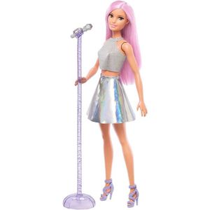 POUPÉE Poupée Barbie Métiers Pop Star - Barbie - Cheveux 