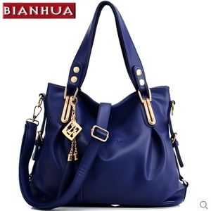 SAC À MAIN Sac à main en cuir femme bleu - Marque - Modèle - Bleu - Cuir - 29 x 14 x 35 cm