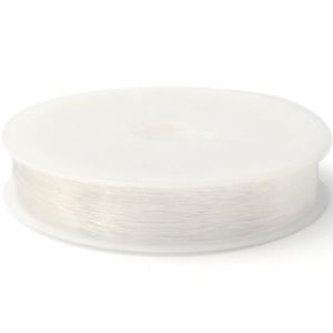 FIL - TOUR DE COU  Bobine de fil nylon élastique - 0,5 mm x 20 m