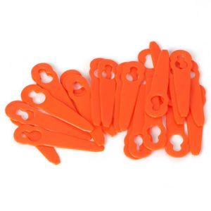 SurePromise Lot de 100 lames de rechange en plastique pour tondeuse à gazon Rouge 70 mm 