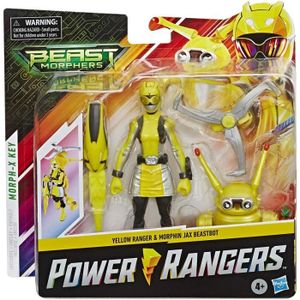 FIGURINE - PERSONNAGE Coffret Pour Power Ranger Jaune 15 cm et Robot Bet