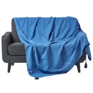 JETÉE DE LIT - BOUTIS Jeté de lit ou de canapé Rajput Bleu 225 x 255 cm