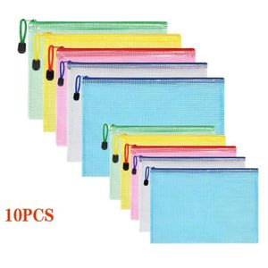 Blue Classeur A4 En Plastique Avec 20 Pochettes Transparentes O9T6