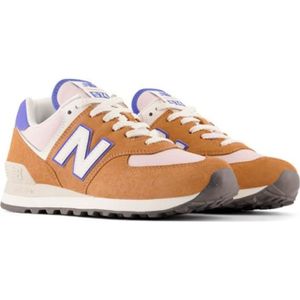 BASKET Baskets Femme - NEW BALANCE - 574 - Orange - Lacet