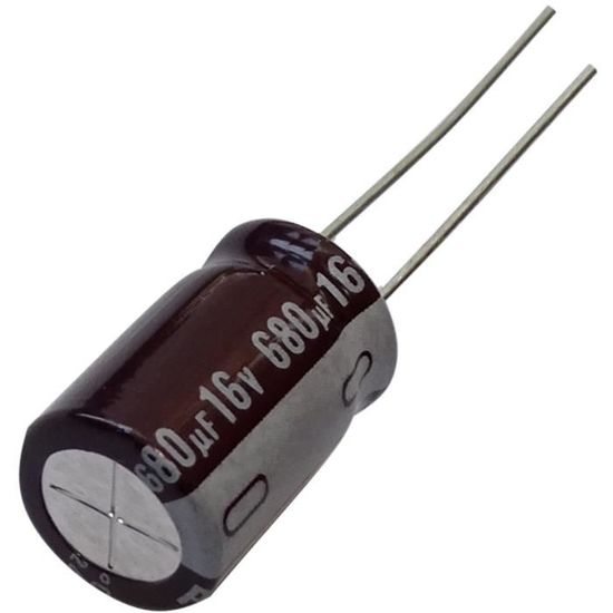 Aerzetix: C14432 5x Condensateur chimique LOW ESR 680µF ±20% 16V THT ...