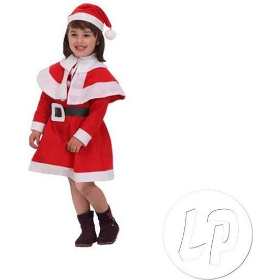 Déguisement de Noël Fille en Feutrine ATOSA Taille 79 ans Rouge