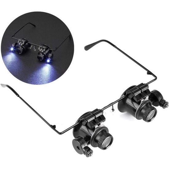 Loupe portable grossissante 20X avec lumière LED pour réparation de montres[1268] Cdiscount