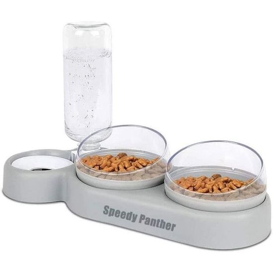 Gamelle Chat Surélevée Set Double Gamelle Chat Anti Vomissement Gamelle