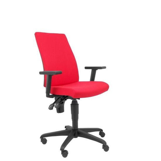 Piqueras Y Crespo Chaise De Bureau Ergonomique Rouge - Assise Et Dossier Réglables - Base 5 Pieds