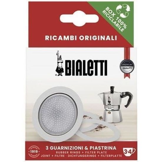 BIALETTI Filtre + 3 joints pour cafetière italienne 3/4 tasses Cdiscount Maison