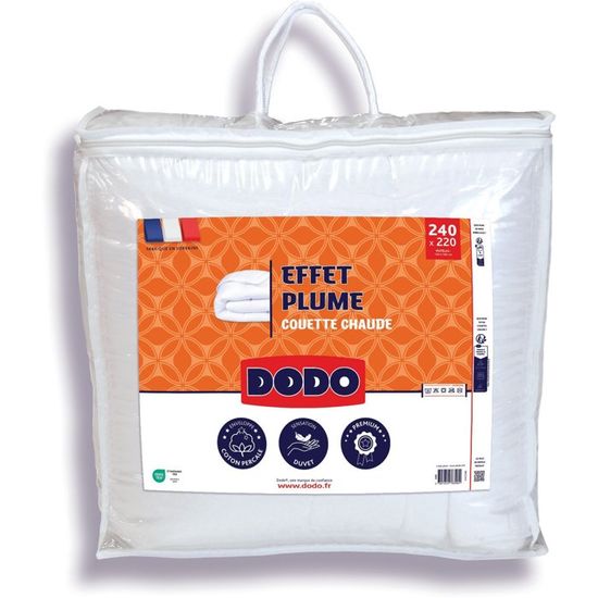 Dodo Couette Air Cool Tempérée 200x200 cm - pour Lit 2 Personnes - Respirante et Confortable - Enveloppe 50% Coton 50% Tencel - Garnissage 100% Polyester C dès 113,94 € - sur