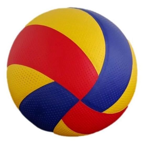 Ballon de Volleyball Intérieur Standard en Cuir PU Souple pour Entraînement de Gym pour Enfants Adultes Bleu Jaune Ballon de Volleyball Intérieur Standard en Cuir PU Souple pour Entraînement de Gym pour Enfants Adultes Bleu Jaune