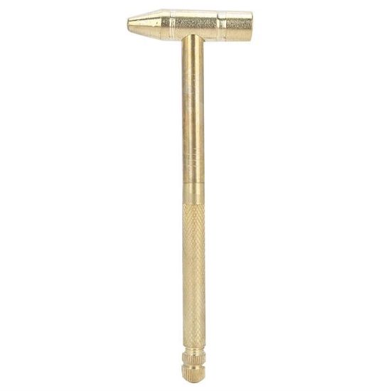Petit Marteau D'horloger Et Bijoutier - Tête En Laiton/cuivre, Outil De Précision Occasion