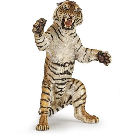 Figurine Tigre debout - PAPO - LA VIE SAUVAGE - Marron - Enfant 3+ ans - Intérieur