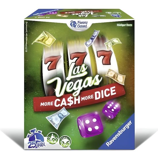 Ravensburger – Las Vegas – Jeu De Dés Et D'ambiance – 2 à 5 Joueurs – Dès 8 Ans – Bluff, Chance Et Stratégie