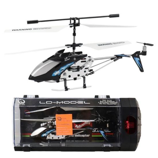 Hélicoptère télécommandé en alliage avec lumière, noir avec charge légère  et modèle de jouet pour enfants résistant aux chutes - Cdiscount Jeux -  Jouets